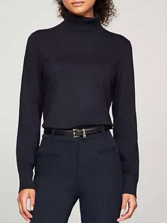Tommy Hilfiger Tops - Tommy Hilfiger Cotton Turtleneck in Blacl Sz M